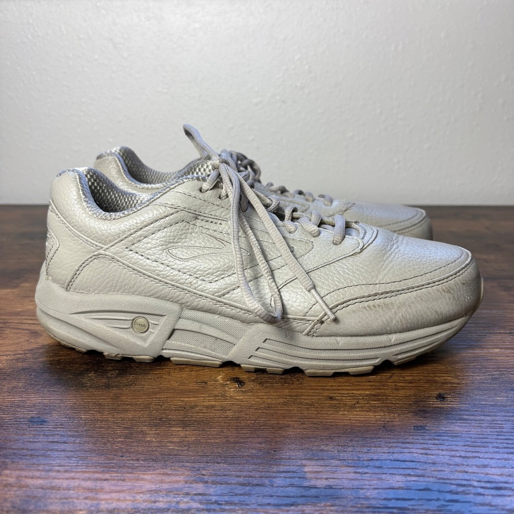 Brooks Addiction Walker Bone Leather Walking Shoes Mens 8.5 2E Extra Wide